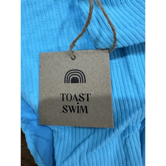 FREE PEOPLE X Toast Swim Women Signature Low Rise Hipster-Bottom Turquoise Sea S - Picture 4 of 5